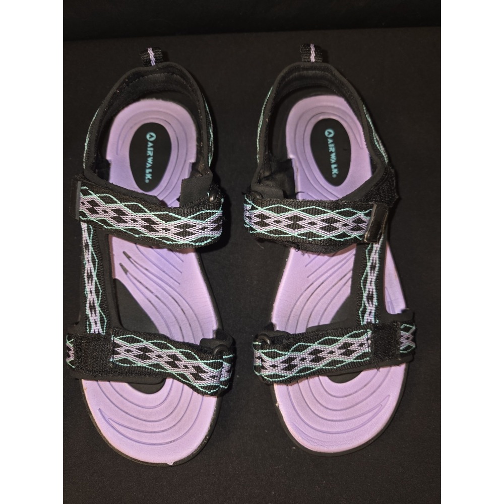 Airwalk Hiking Outdoors Waterproof Sandals Girls 5.5‎ Purple Black